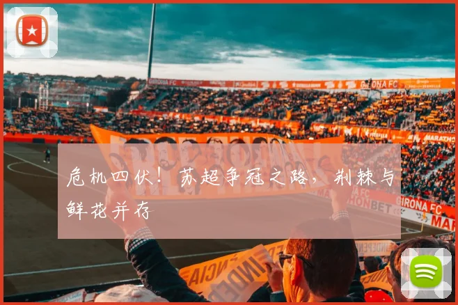 危机四伏!苏超争冠之路,荆棘与鲜花并存